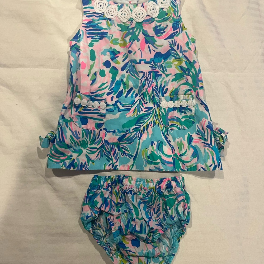 Lilly Pulitzer Pastel Floral Baby Outfit